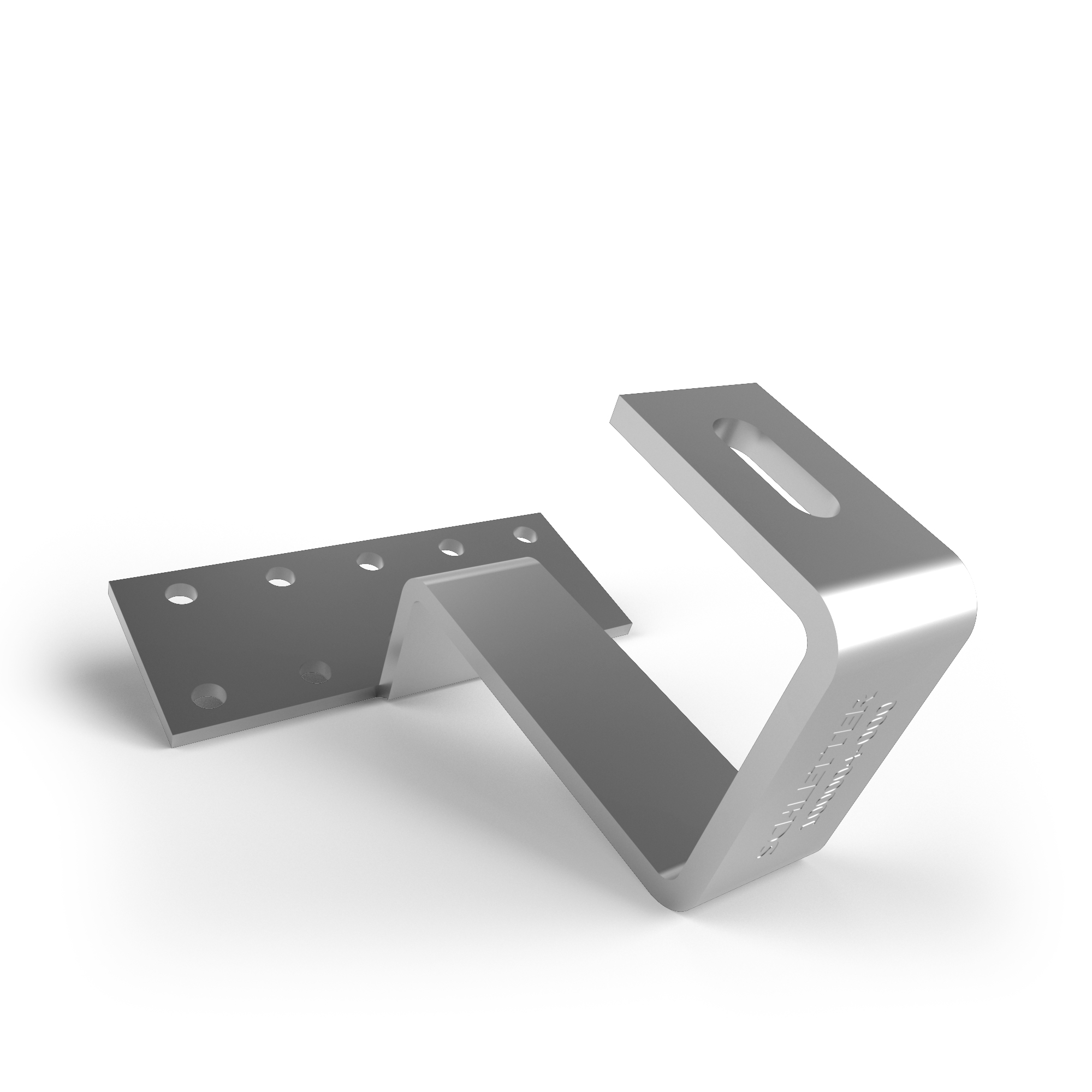 Klammer, Aluminium, Rauchrohr