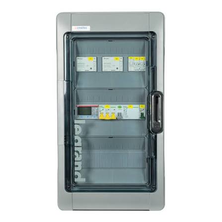 Geraetekammer, Schrank, Sicherungskasten, Schaltsystem, Stromverteilung
