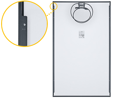 Panel, Photovoltaikpanel, Solarmodul, Glasplatte, Rahmen, Pannensystem, Scharnier, Verschluss, Kabelhalter, Trägerplatte