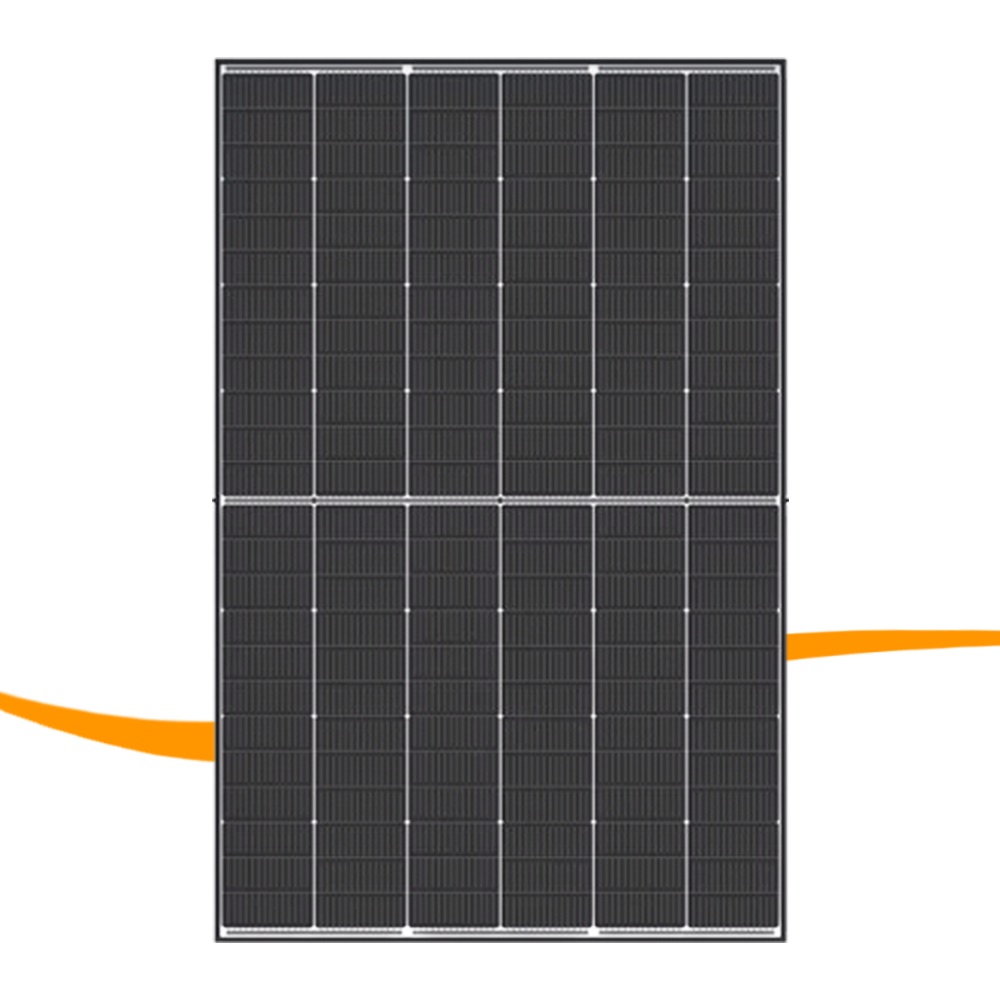Elektrisches Gerät, Solarmodul, Photovoltaikpanel, schwarze Solarzellen, rechteckig