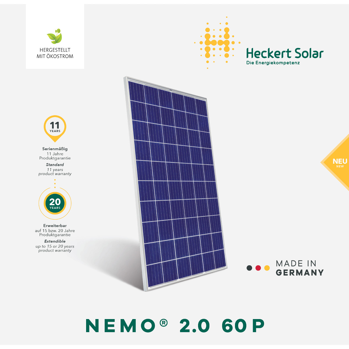 Heckert NeMo® 2.0 60 P 275 Watt (5BB)