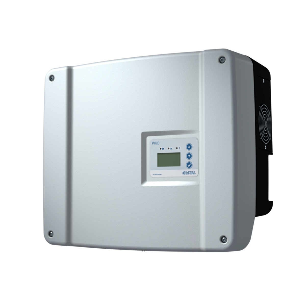 Kostal PIKO BA Wechselrichter, Wechselrichter, Solar, PV-Inverter, Kostal, Gitterlüfter, Solarmodul, Wechselrichter, Digitalanzeige, Metallgehäuse, Belüftung
