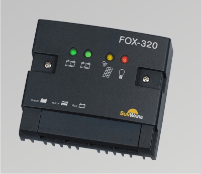 SunWare FOX-320 Solarladeregler LCD, 20A, 12V/24V