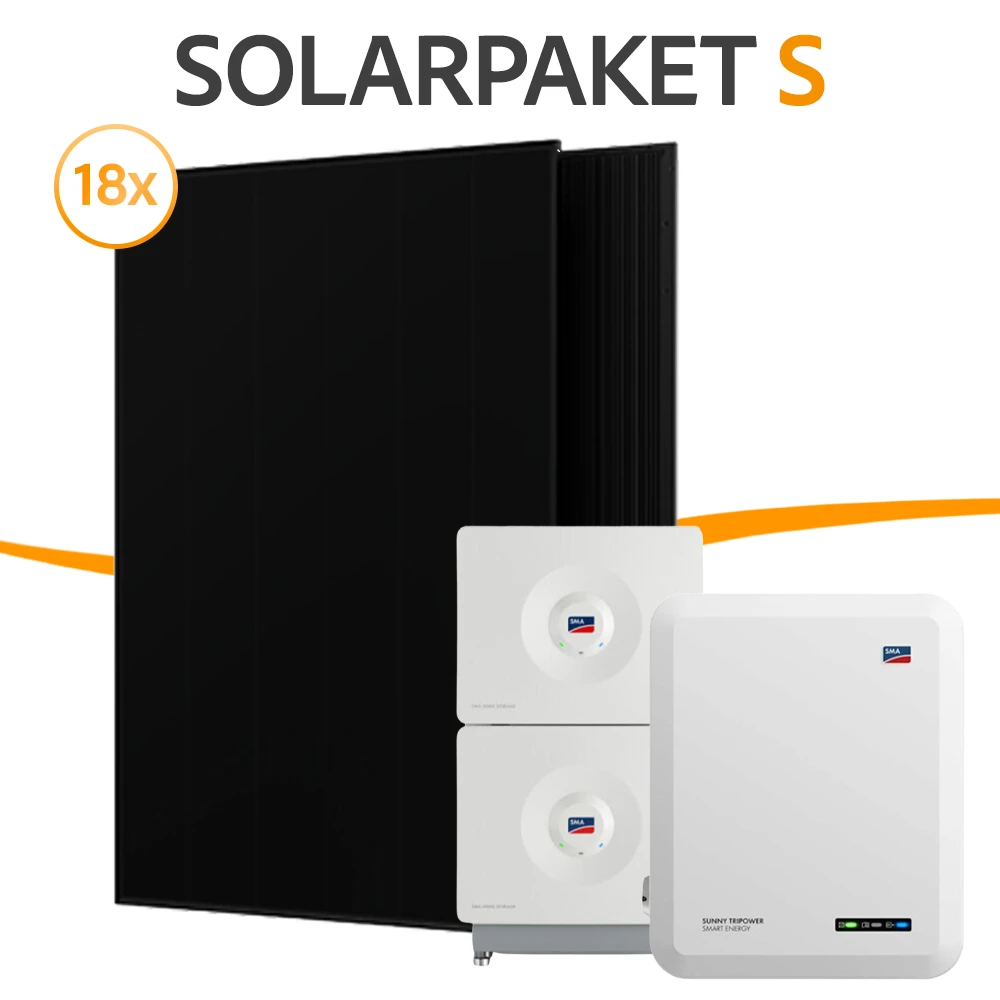 Solarpeket, Komplettset, 8 kWp Anlage, Photovoltaik, Home Storage, SMA, Tripower, Aiko Solar