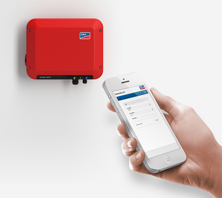 Wechselrichter mit WLAN