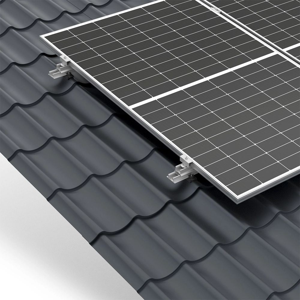 solarpanel, photovoltaik, dachmontage, stahlrahmen, modul