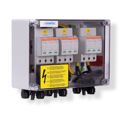Electrical box, DIN rail, Circuit breakers, Enclosed panel, Wiring terminations