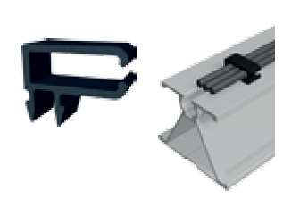 Schletter Proklip-S Kabelklip rechteckig Kanal M8