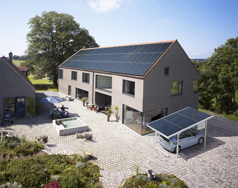 SolarWorld SunCarport Doppel 15x Längs blue 3,750 kWp