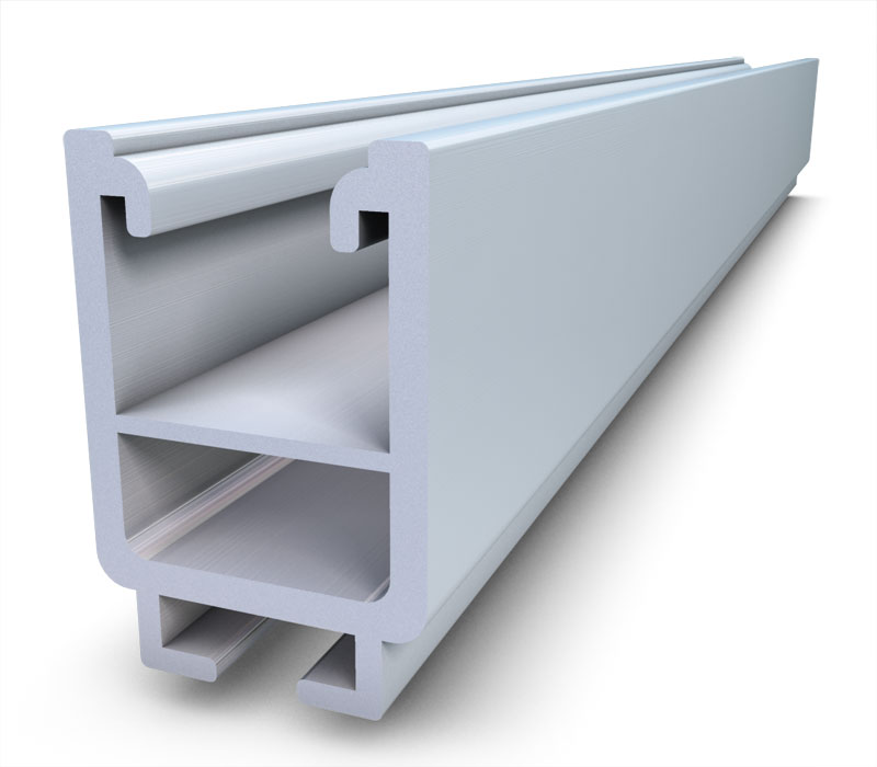 K2 Profilschiene Alpin, Aluminiumprofil, Hohlprofil, U-Profil, Profilrohr, Schlitzprofil, Aluminiumprofil, Hohlkammerprofil, U-Profil, Schiene, Baumaterial