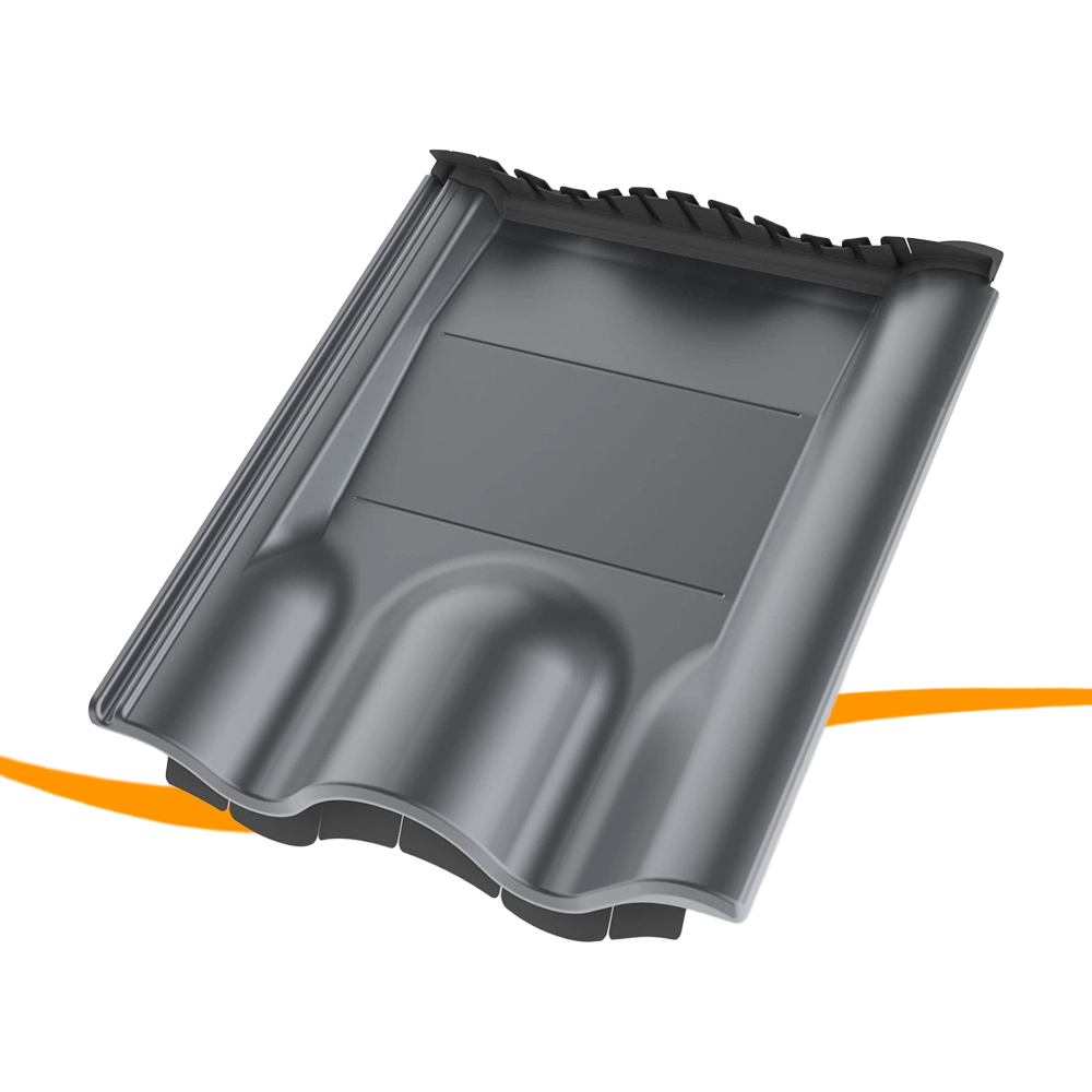 Dachziegel, Dachboden Ziegel, Terrassenfliese, Dachziegel aus Metall?, Wellenform-Dachtraeger