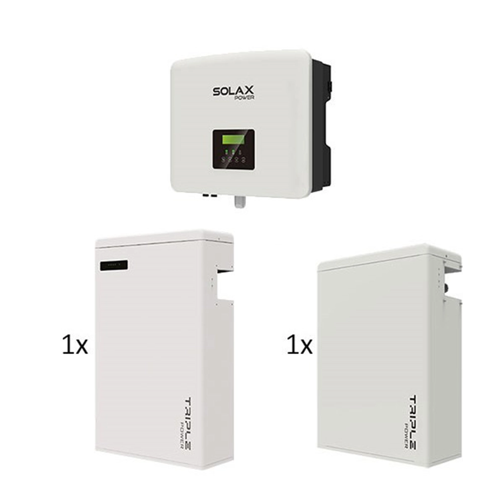 Solarwechselrichter, Batteriespeicher, Energiespeichersystem, Weißes Gehäuse, LCD-Display