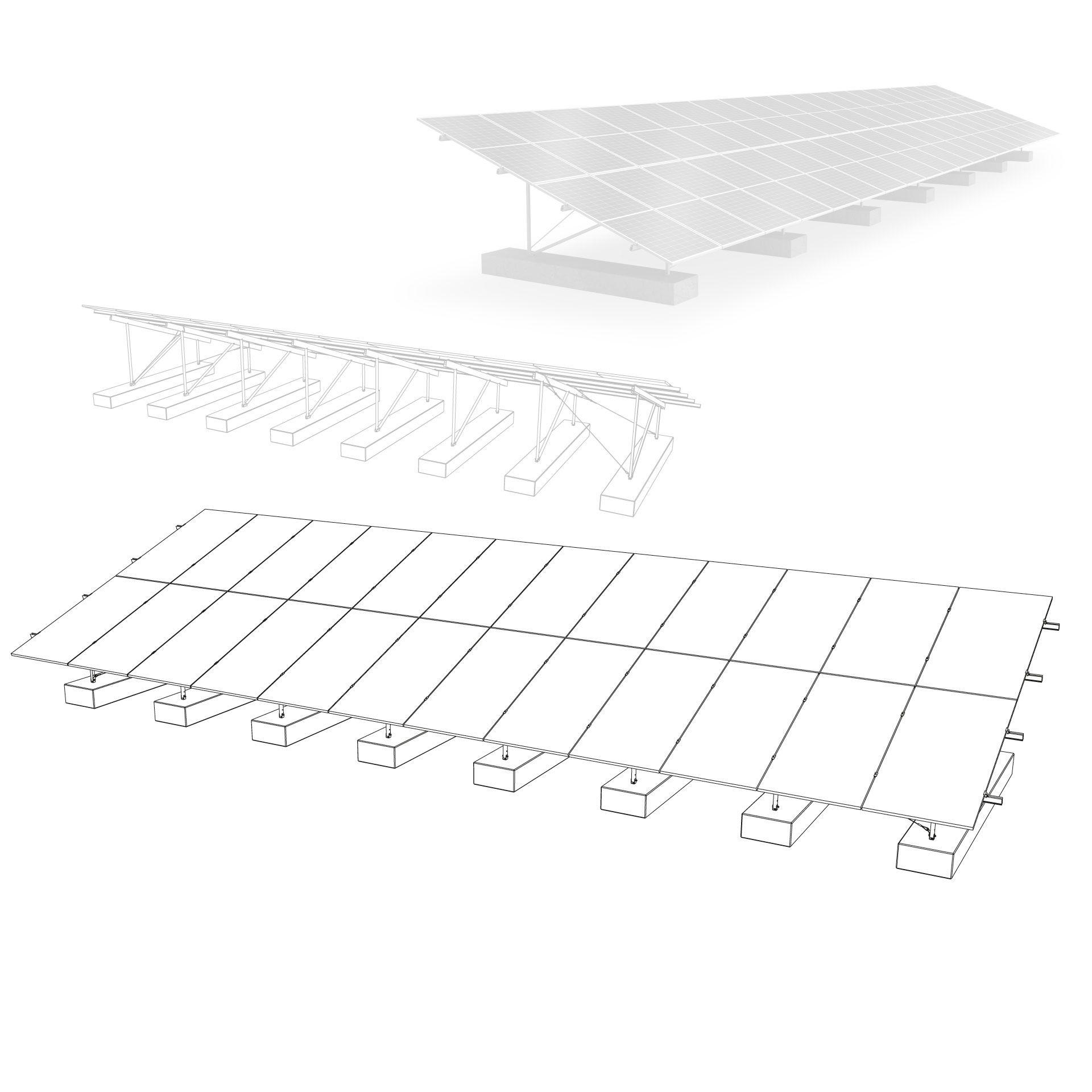 Solarmodul, Solarpanel, Solararray, PV-Solarpaneel, Montageständer